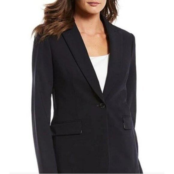 Calvin Klein Jackets & Blazers - Calvin Klein Tailored Black Blazer Women Size 8 Office Career Minimalist Classic